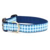 Blue Gingham Collar or Leash