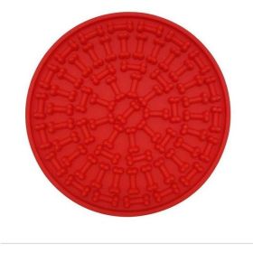 Dog Distraction Lick Mat (Color: Red, Country of Manufacture: United States)