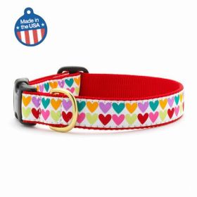 Pop Hearts Collar or Leash (Color: Brass, Country of Manufacture: United States)