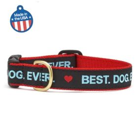 Best Dog Ever Collar or Leash (Color: Brass, Country of Manufacture: United States)