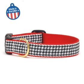 Houndstooth Collar or Leash (Color: Brass, Country of Manufacture: United States)