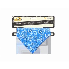 Western Themed Pet Bandana Collars (Color: Blue, Material: Polyester, Country of Manufacture: United States)