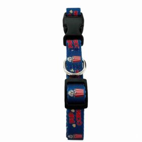 Pet Collars  (Pupcorn Print Style) (Material: Polyester, Country of Manufacture: United States)