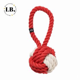 What-a-Tug Large Twisted Rope Toy (Color: Red, Country of Manufacture: United States)