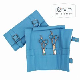 Grooming Shear Scissor Rollups (Color: Blue, Material: Leather, Country of Manufacture: United States)