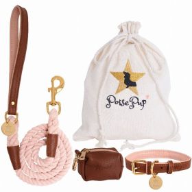 Dog Harness (Color: Rose, Material: Leather, Country of Manufacture: United States)