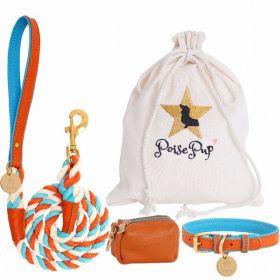 Dog Harness (Color: Sunset, Material: Leather, Country of Manufacture: United States)