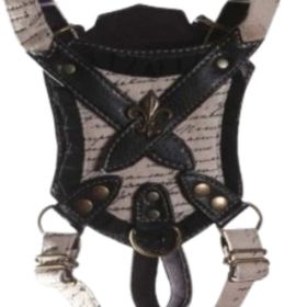 Love Letters - Dog Harness (Color: Black, Material: Leather, Country of Manufacture: United States)