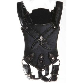 Ostrich Dog Harness (Color: Black, Material: Leather, Country of Manufacture: United States)